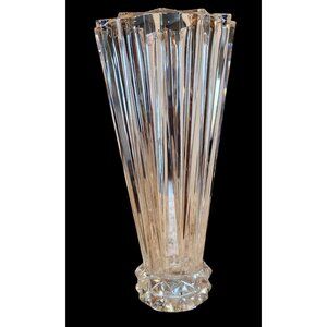 Rosenthal Studio-Linie Crystal Faceted Vase With Starburst Design